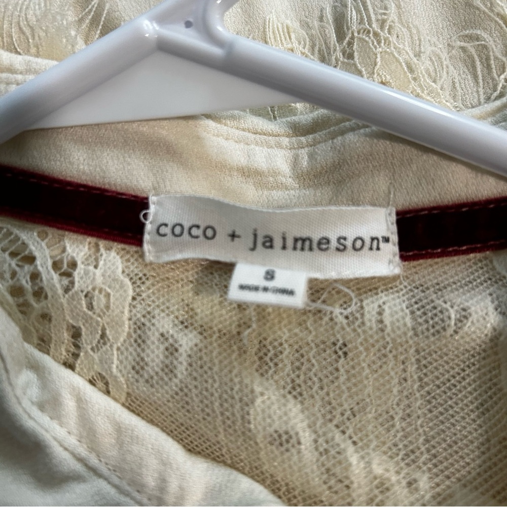 Coco + Jaimeson Button Down Long Sleeve Top - image 4